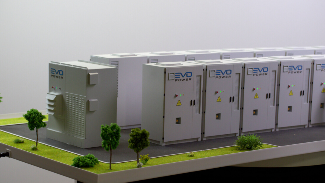 maqueta Baterías de almacenamiento