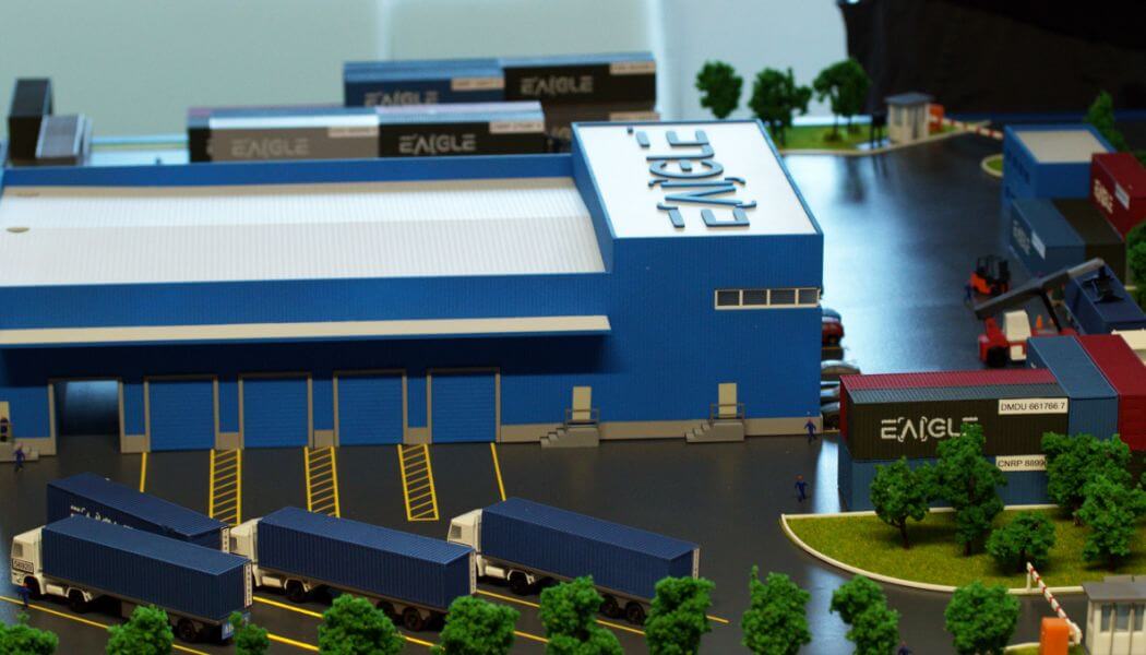 maqueta nuevo Centro de Logística y Distribución