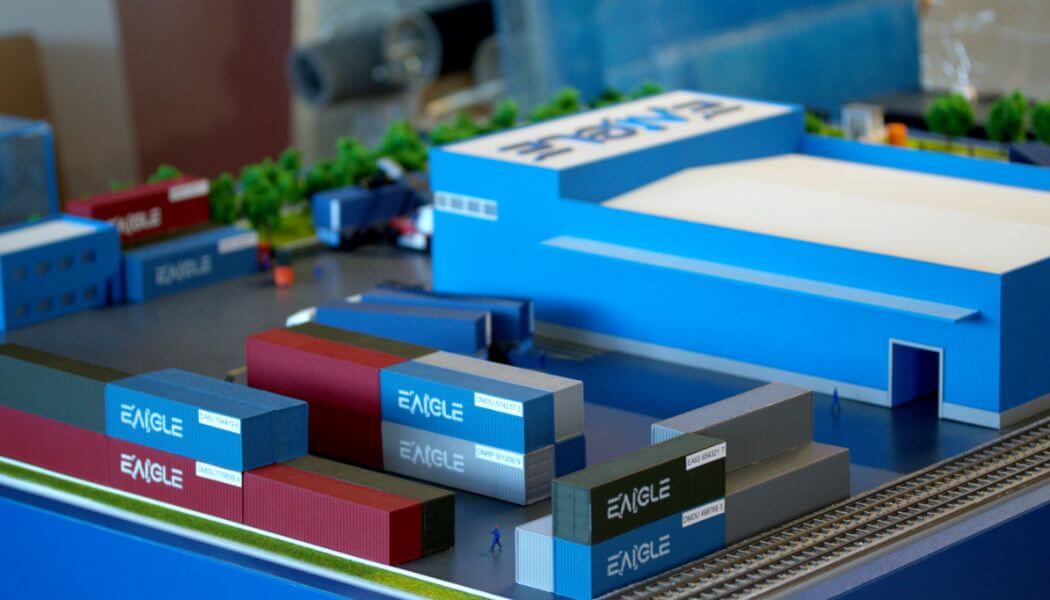 maqueta Centro de Logística y Distribución