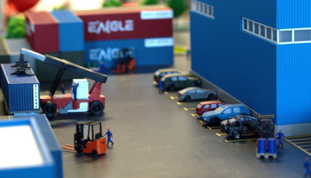 maqueta Centro de Logística