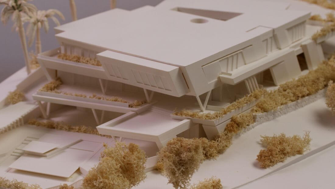 maqueta residencia unifamiliar