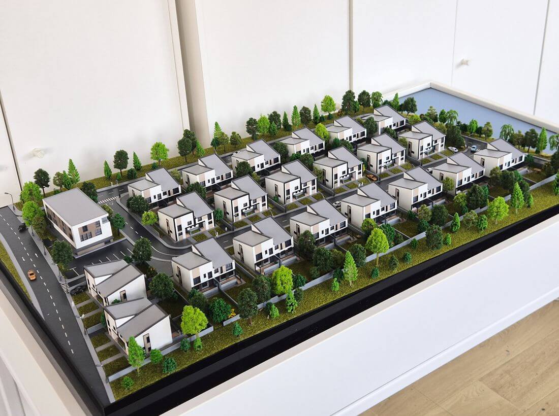 Maqueta de conjunto residencial