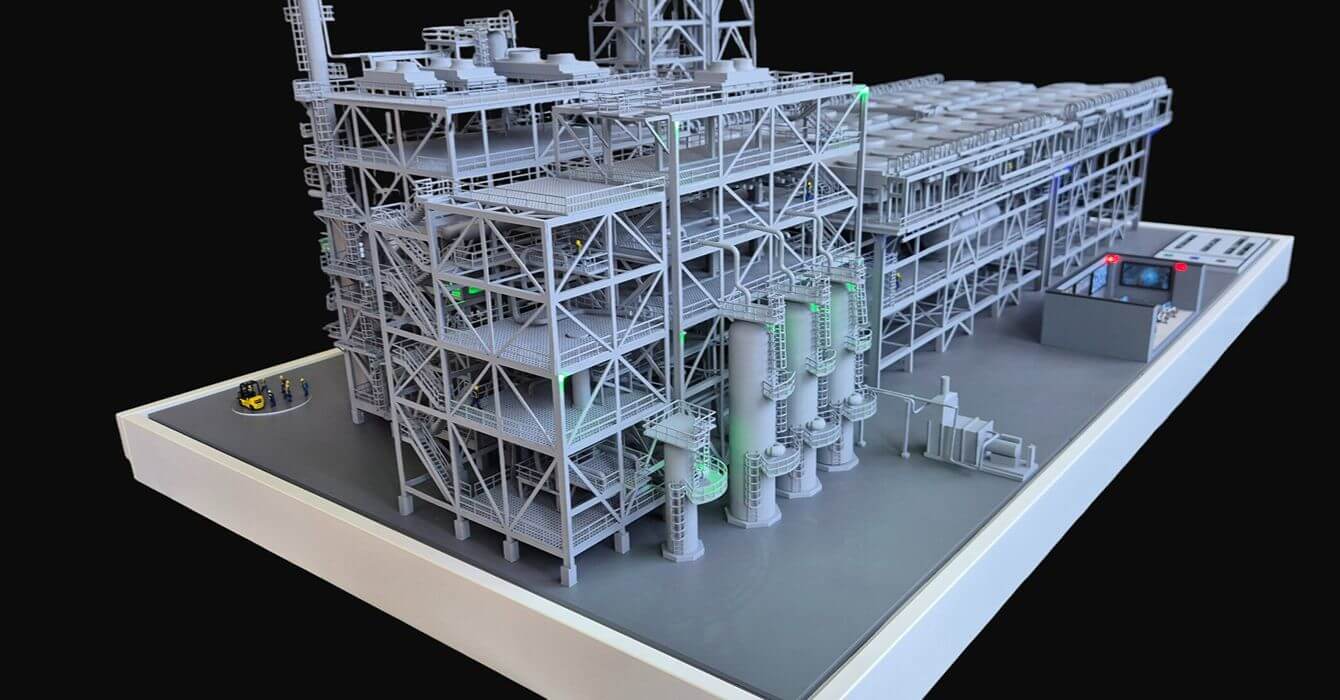 Maqueta de una Planta Industrial